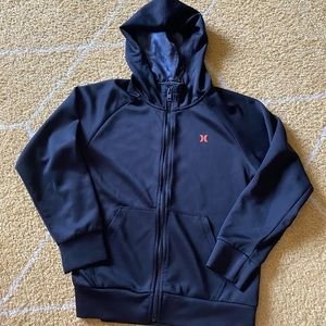 Hurley black boys zipper hoodie size M